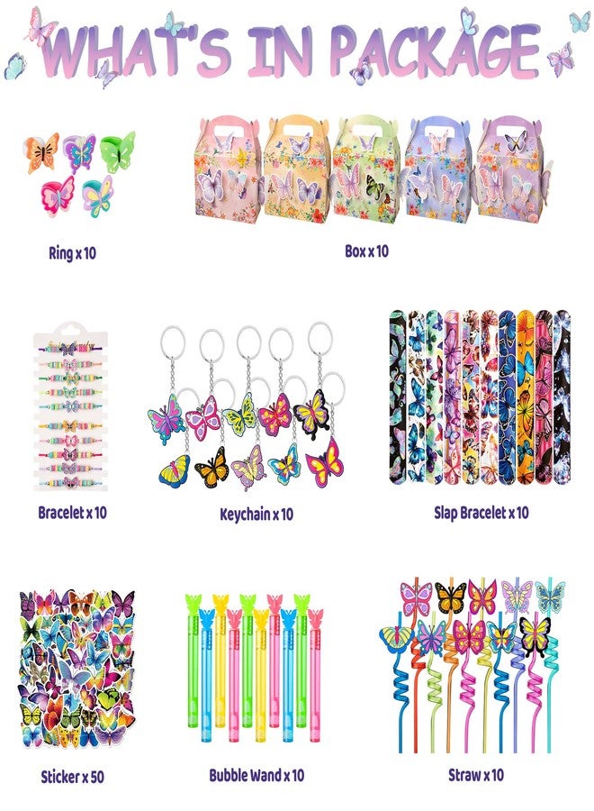 DMIGHT Butterfly Party Favors Fairy Birthday Party Supplies for Girls Kid Toy Gift Prize Goodie Bag Stuffer Butterfly Decorations Party Favors - Image 2